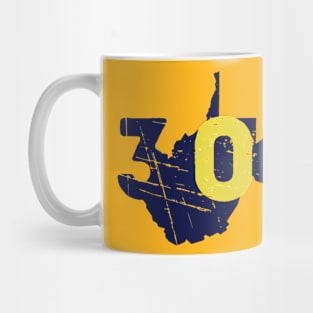 304 West Virginia Mountaineers Represent Vintage Mug